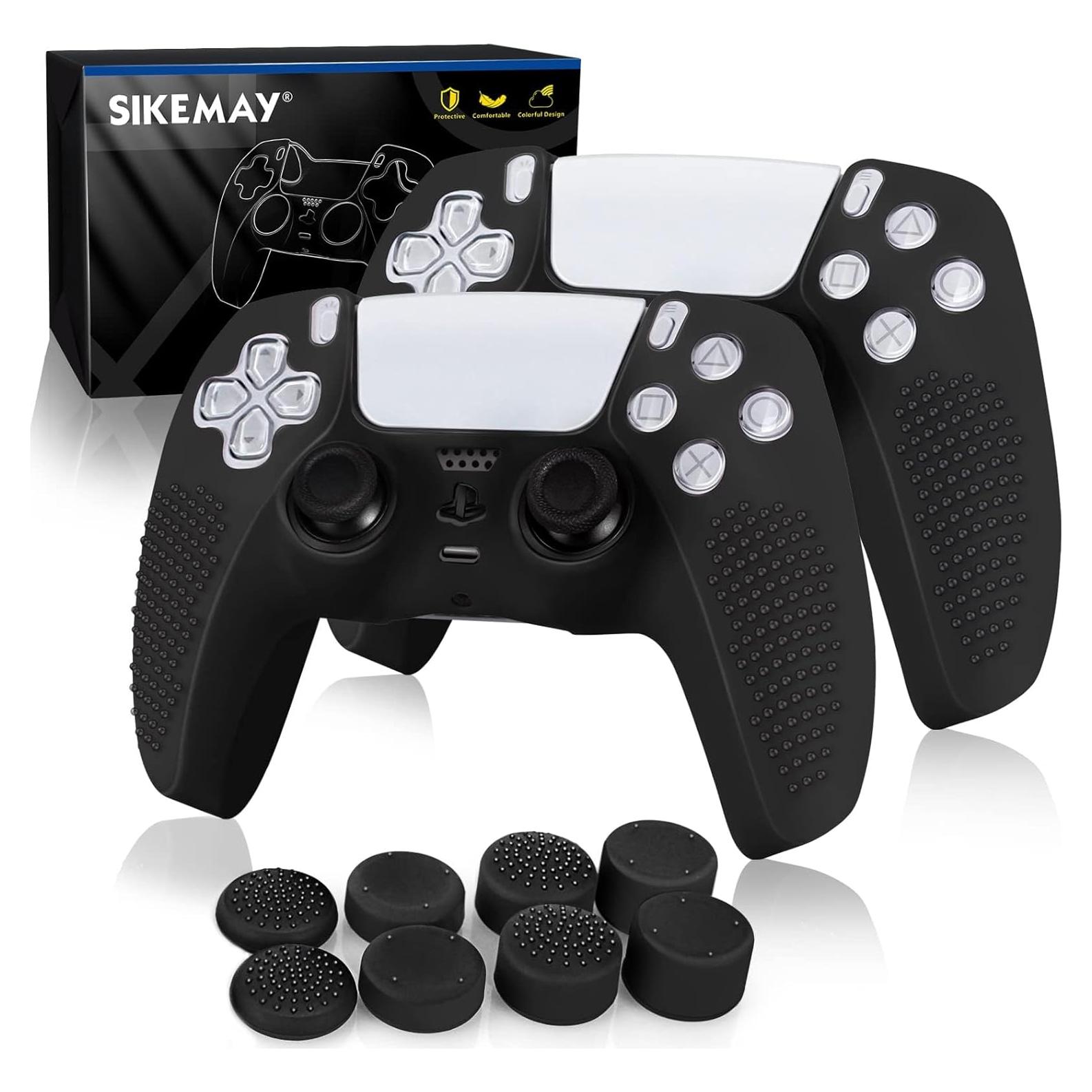 Funda de Silicona Antideslizante SIKEMAY para Controlador PS5 - Negro