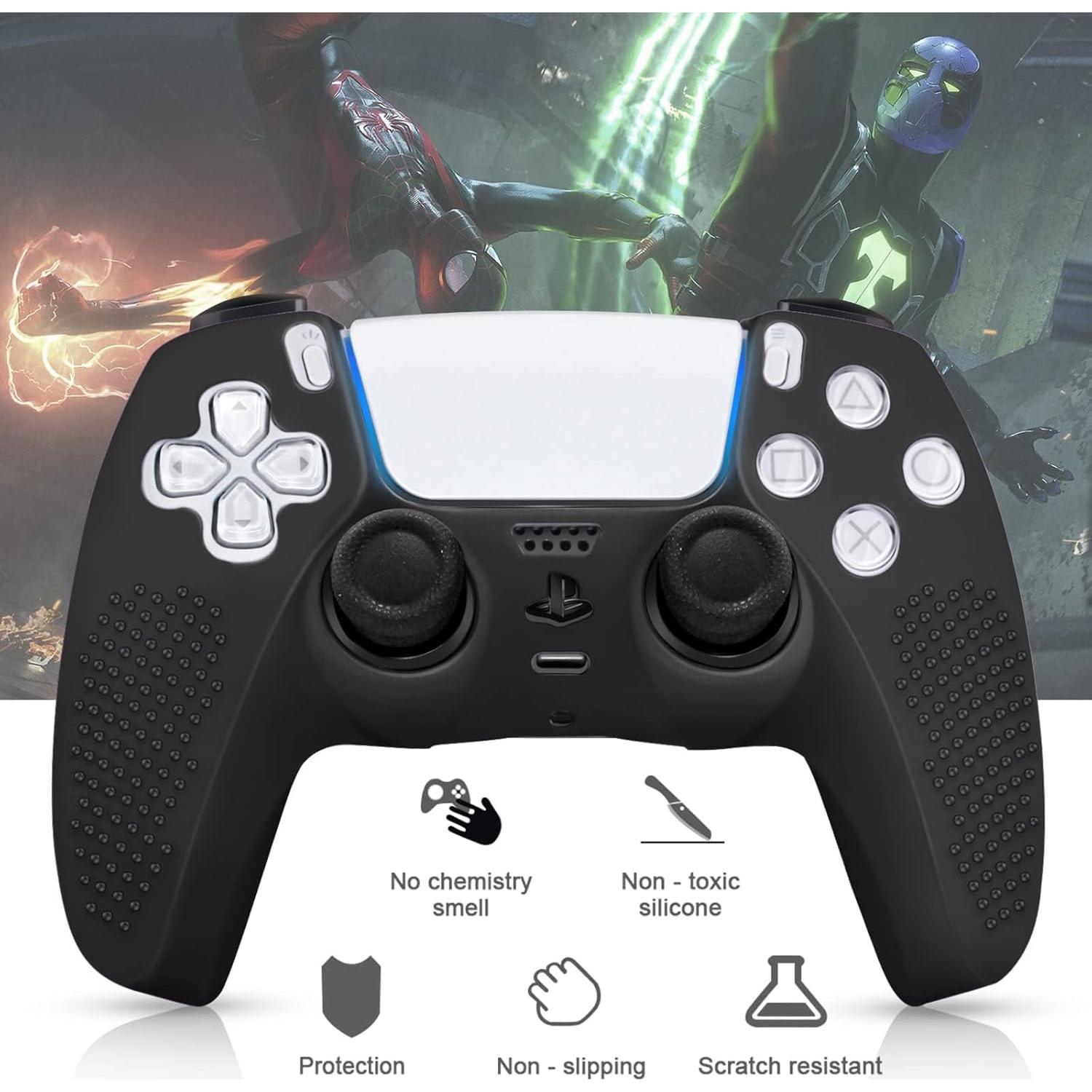 Funda de Silicona Antideslizante SIKEMAY para Controlador PS5 - Negro