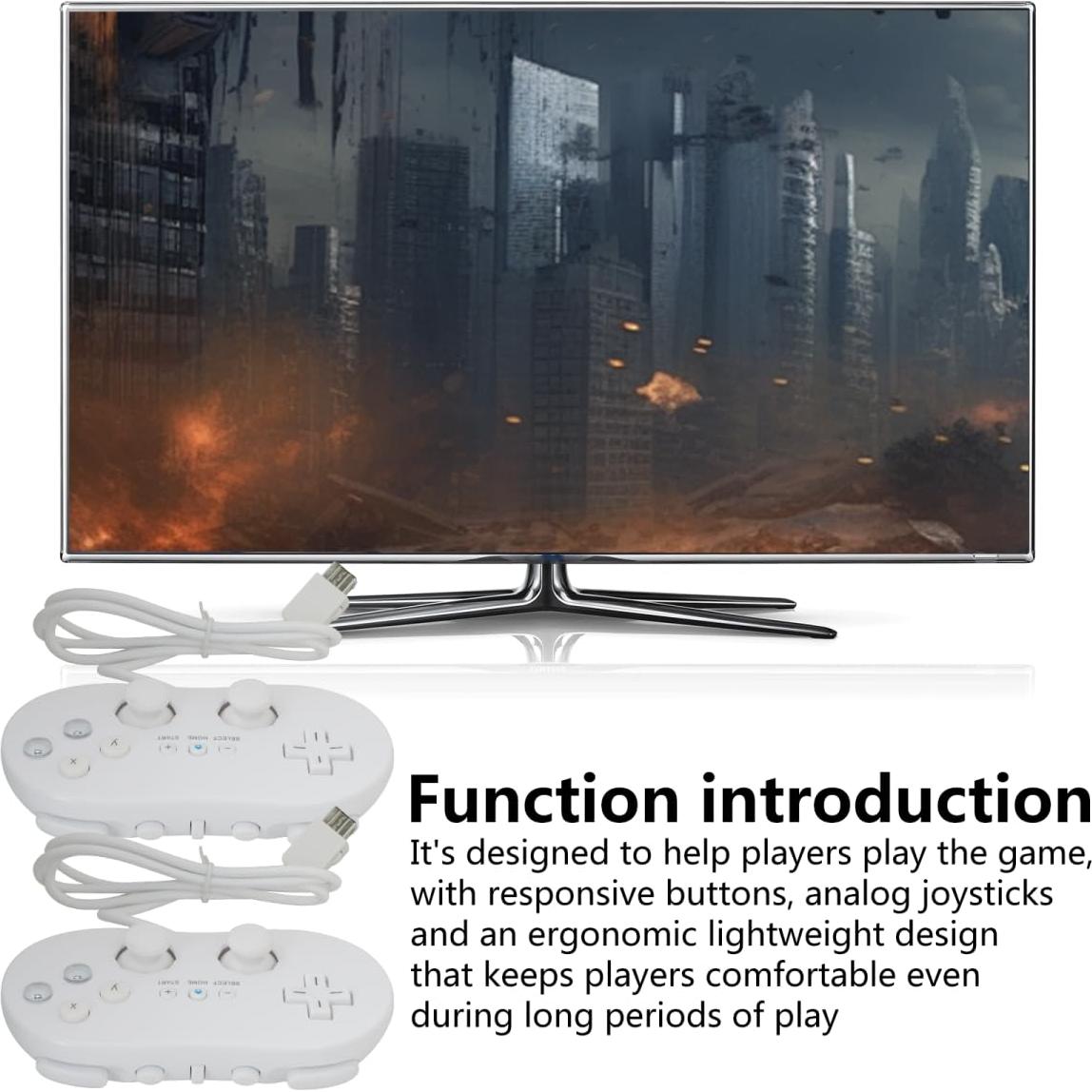 Controlador Clásico Con Cable SUNJCO para Nintendo Wii/Wii U