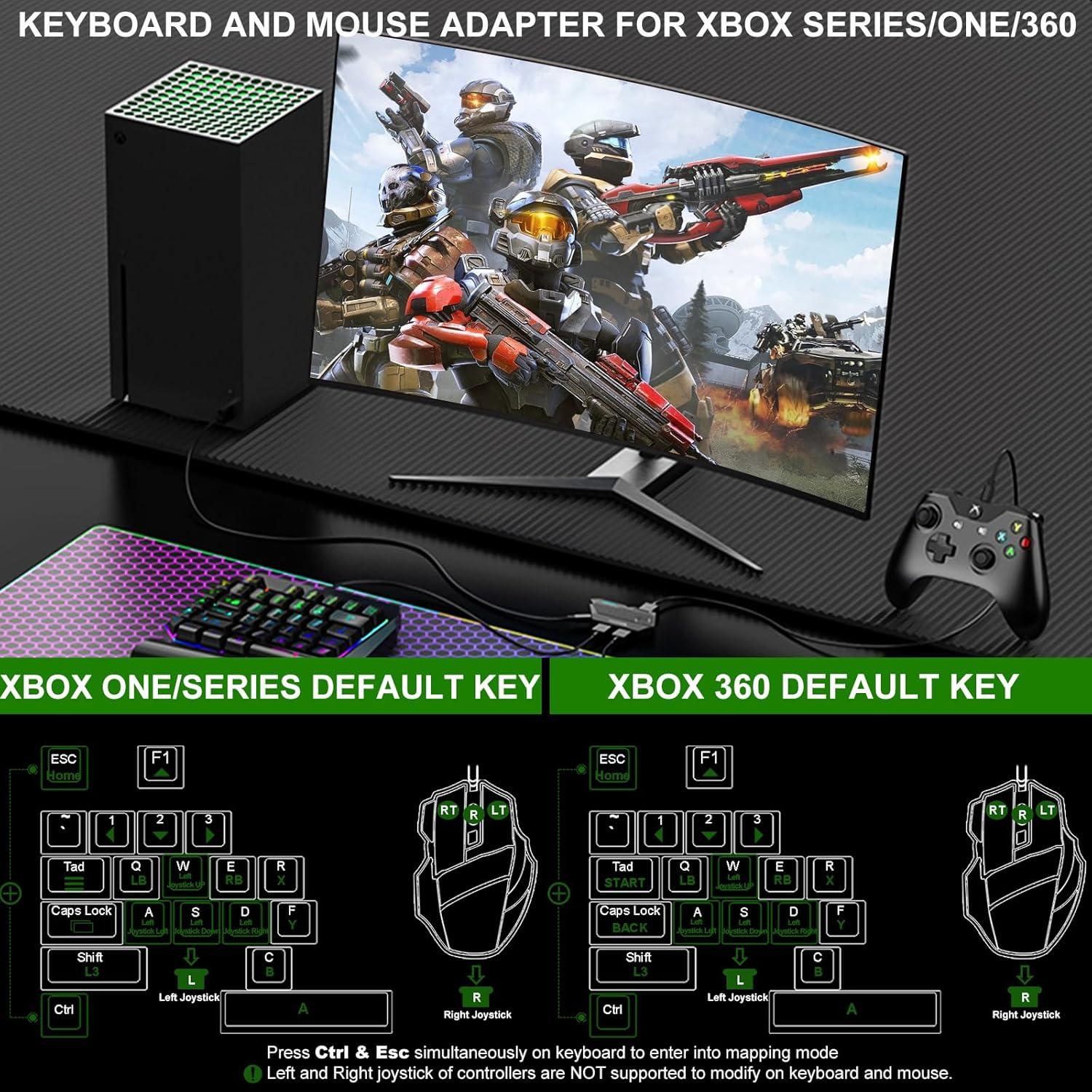 Adaptador de Teclado y Ratón Arvin para PS4/Xbox/Switch - Mapeo Personalizado