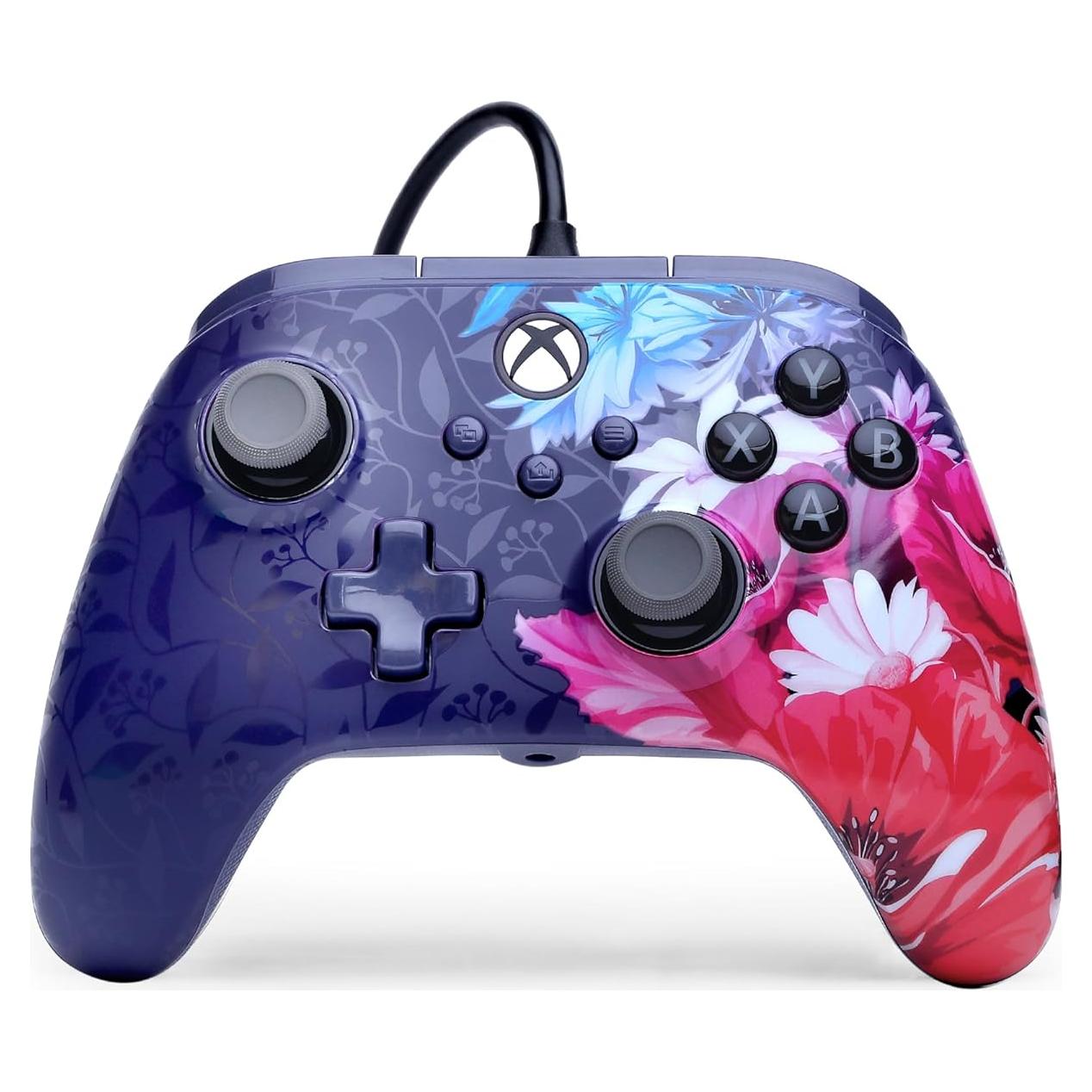 Controlador con cable PowerA Advantage Plus Xbox Series X|S Noche Flor