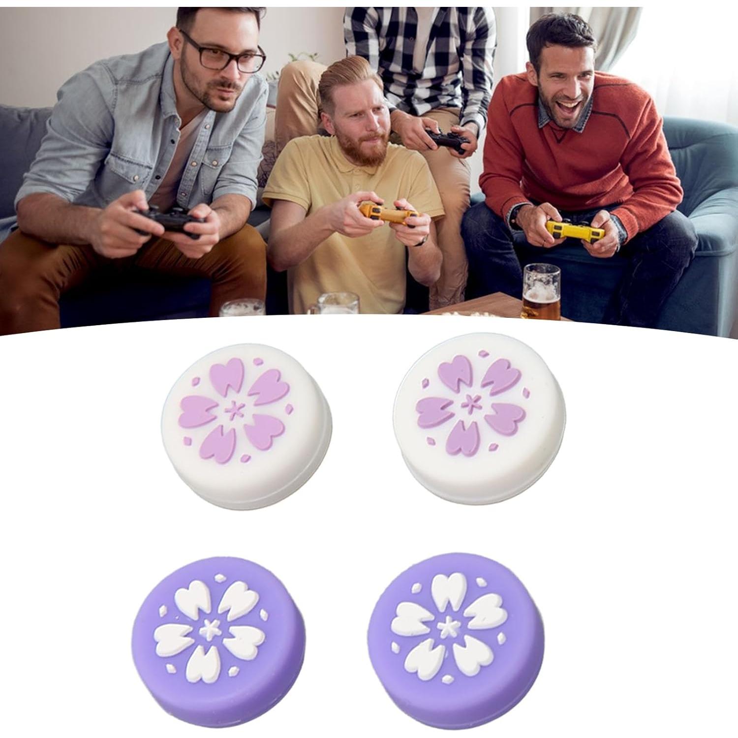 Cubiertas de Joystick Antideslizantes GOWENIC para Switch Lite/OLED - 4 Piezas