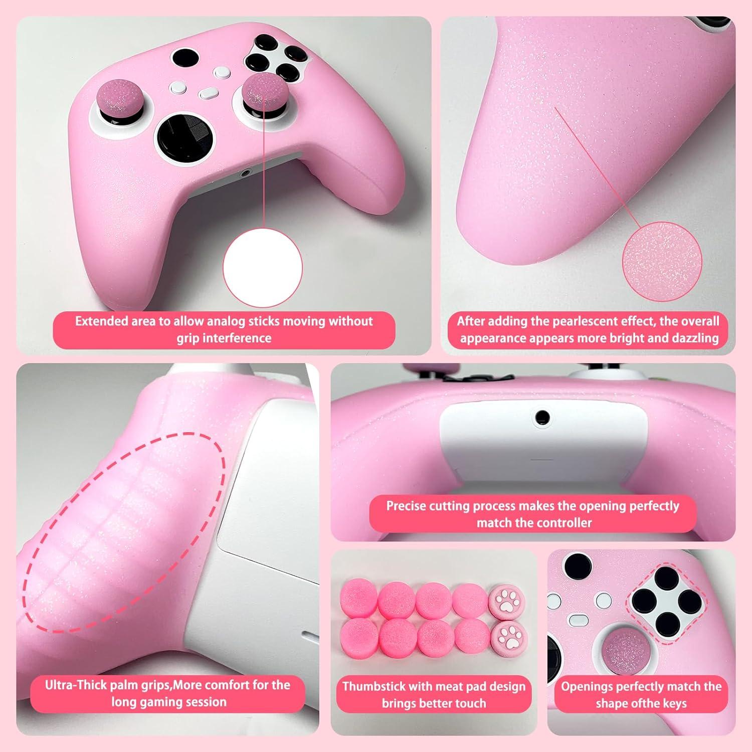 Funda de Silicona Antideslizante Rosa para Controlador Xbox Series X/S