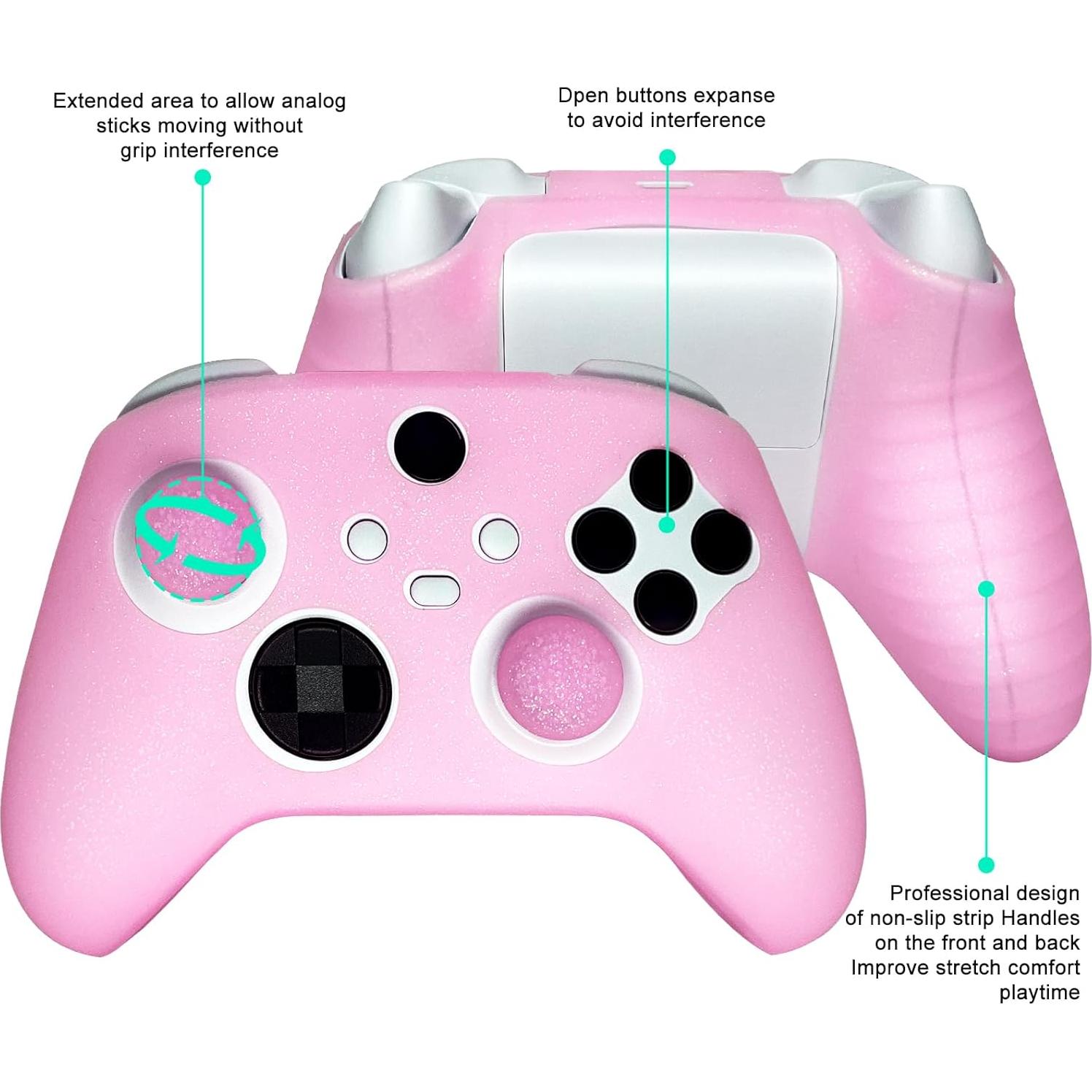 Funda de Silicona Antideslizante Rosa para Controlador Xbox Series X/S