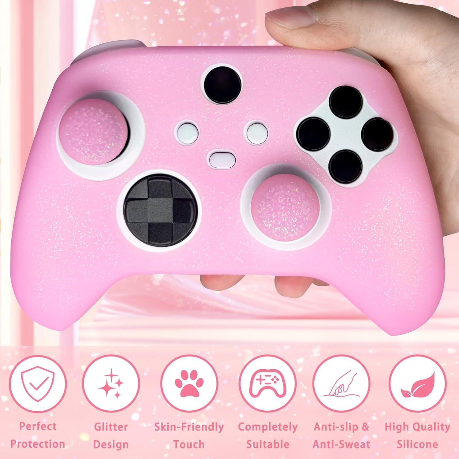 Funda de Silicona Antideslizante Rosa para Controlador Xbox Series X/S