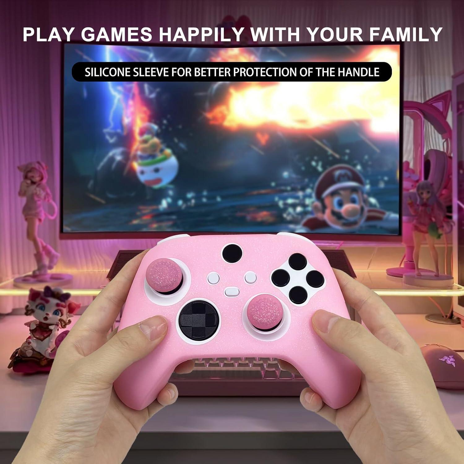 Funda de Silicona Antideslizante Rosa para Controlador Xbox Series X/S