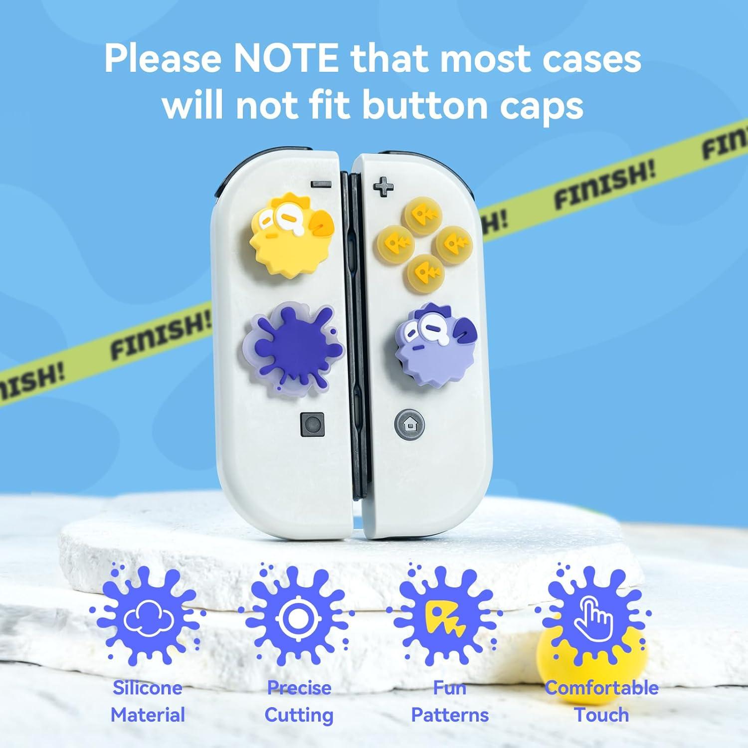 Tapa de Joystick WISHAVEN para Nintendo Switch - Set Pez Globo