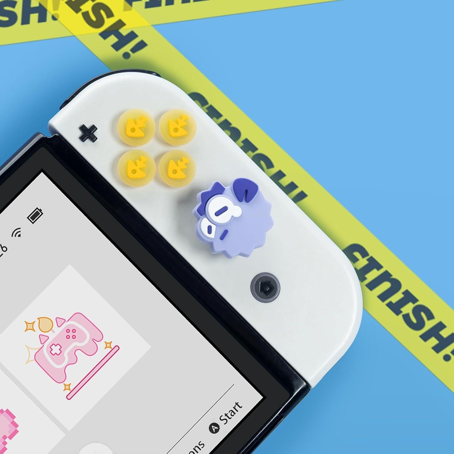 Tapa de Joystick WISHAVEN para Nintendo Switch - Set Pez Globo