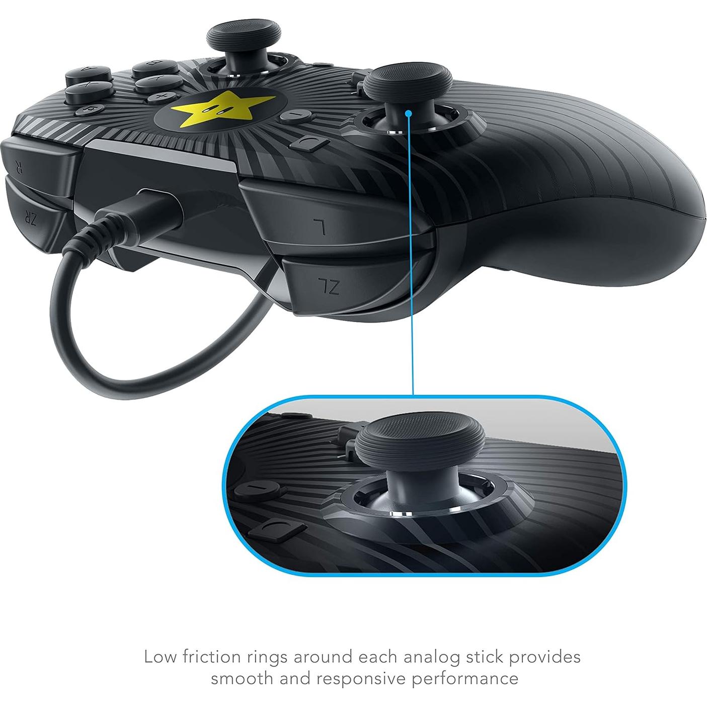 Controlador Pro con Cable PDP Estrella Mario para Nintendo Switch