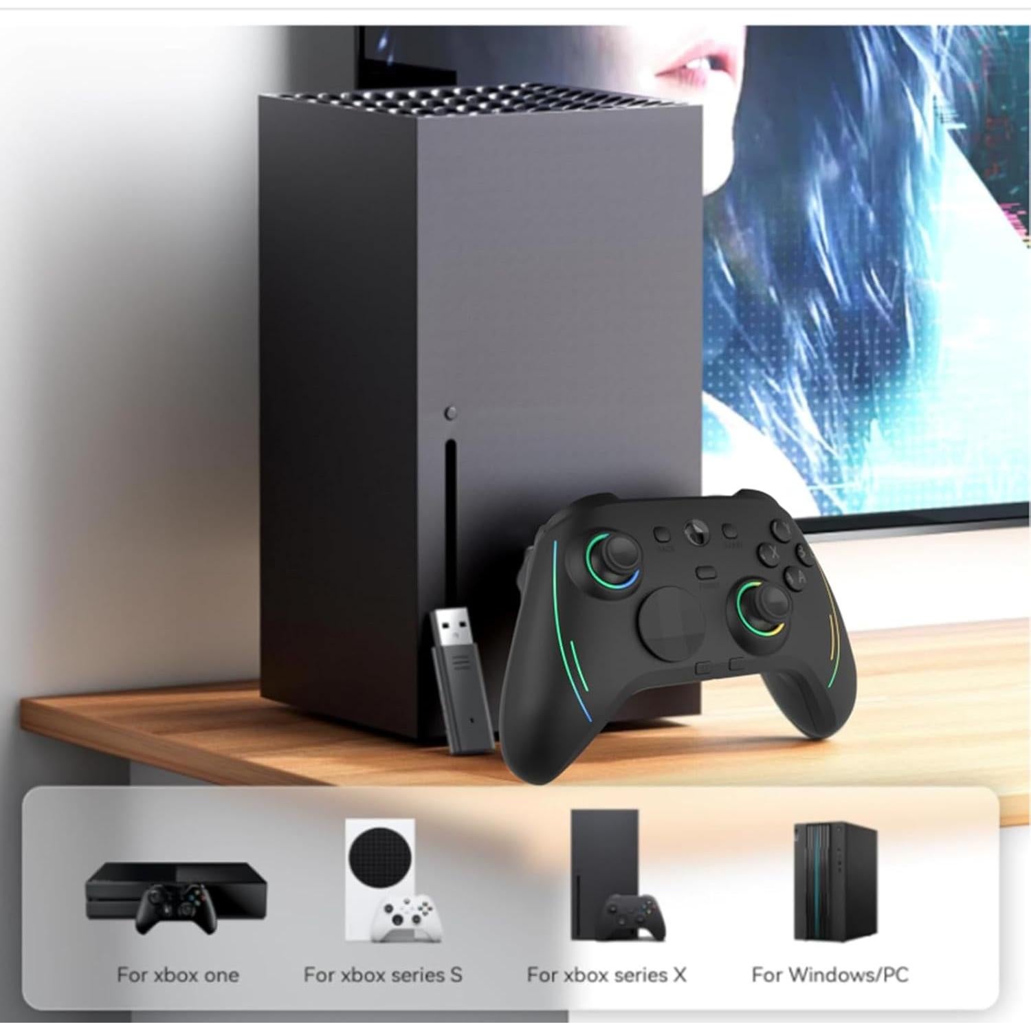 Controlador Inalámbrico Rotomoon HD151-S para Xbox y PC