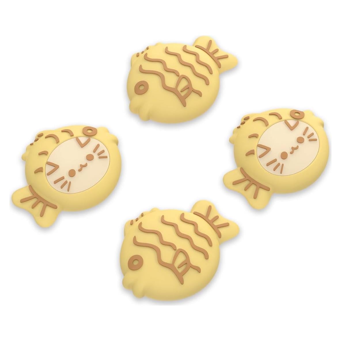 Tapas de Thumbstick PlayVital Taiyaki Kitten para PS5, Xbox y Switch