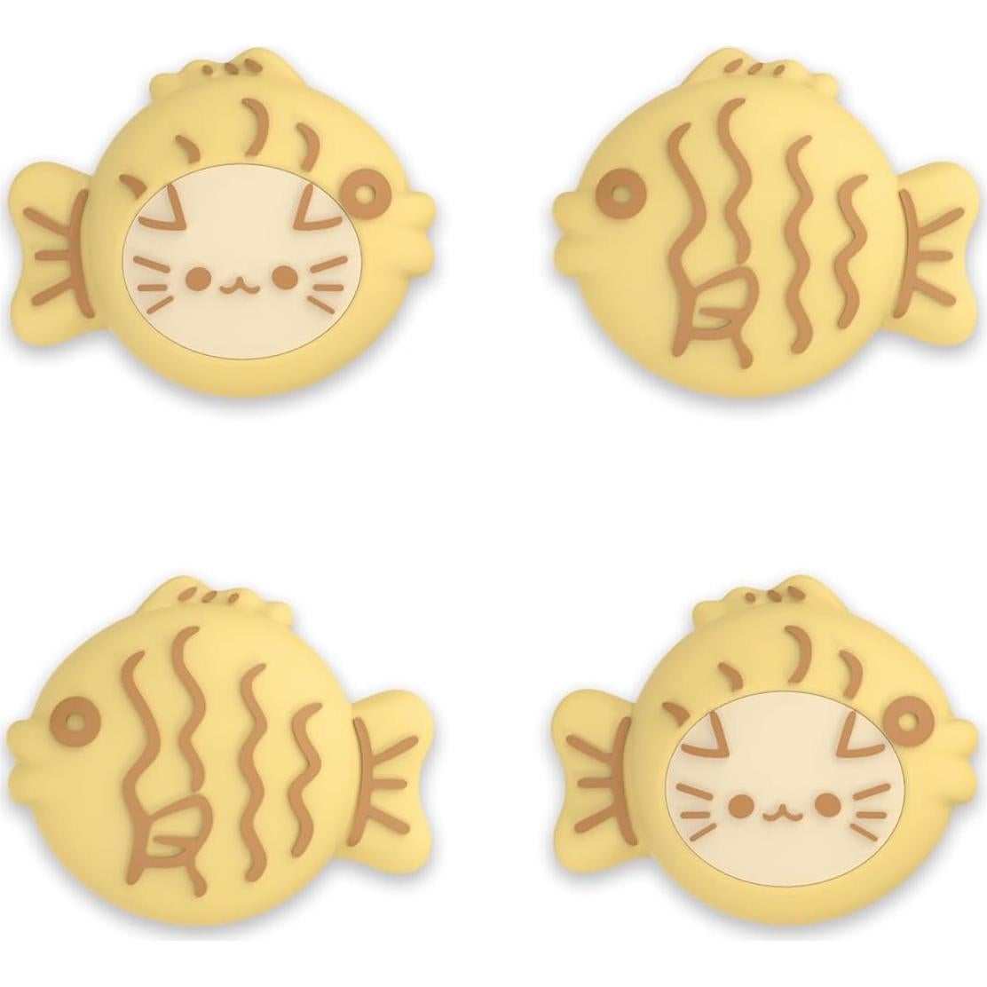 Tapas de Thumbstick PlayVital Taiyaki Kitten para PS5, Xbox y Switch