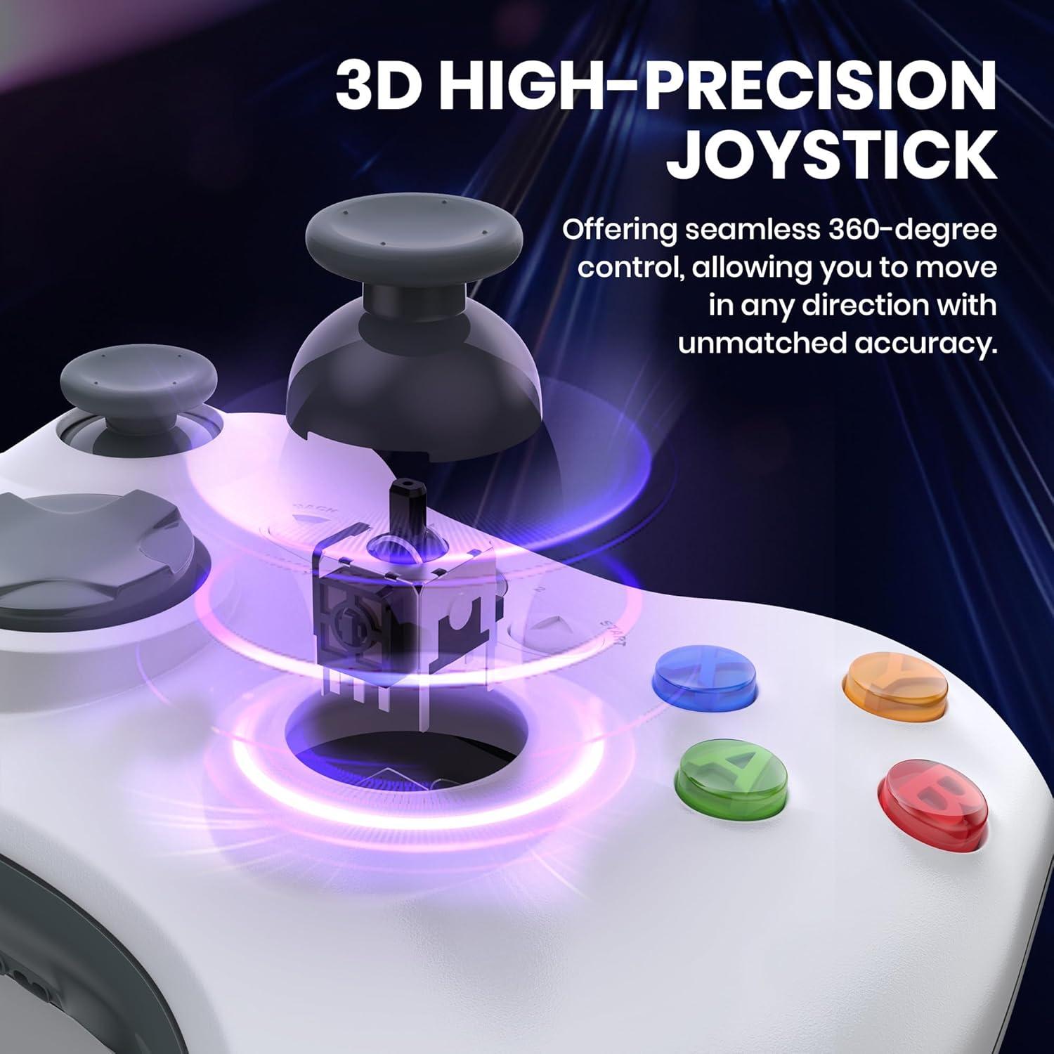 Controlador Inalámbrico KIWITATA para Xbox 360 y PC - Gamepad 2.4GHz