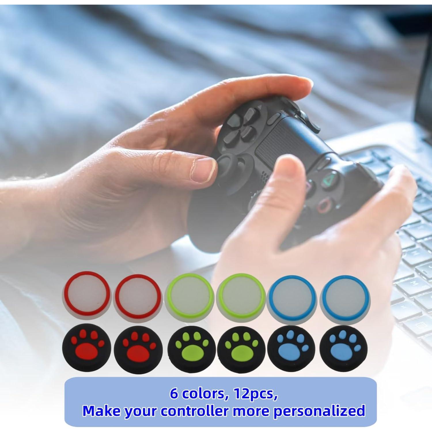 Cubiertas de Silicona para Joystick Teiyii - 12 Piezas Antideslizantes