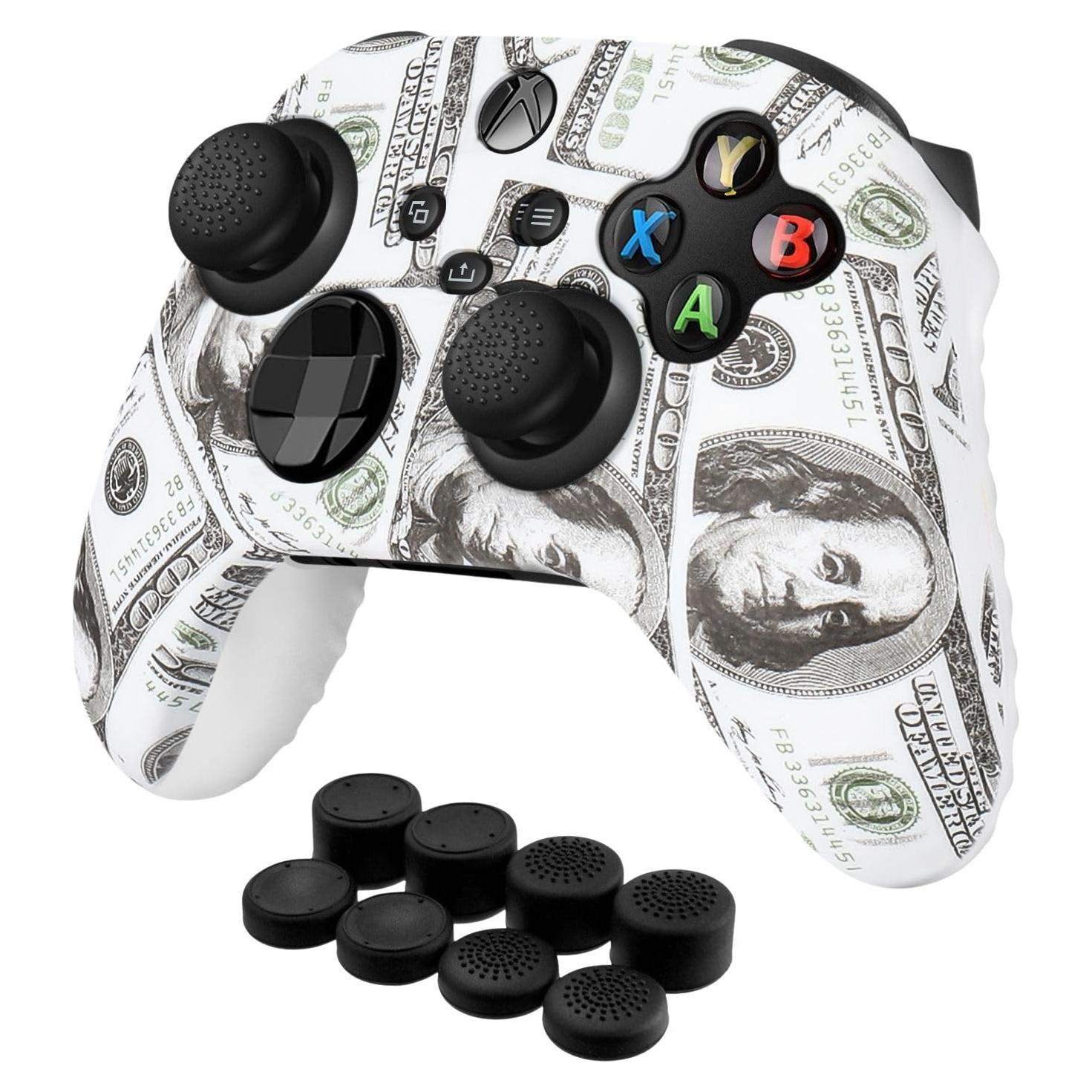 Funda de Silicona TNP para Controlador Xbox Series X/S + 8 Joysticks