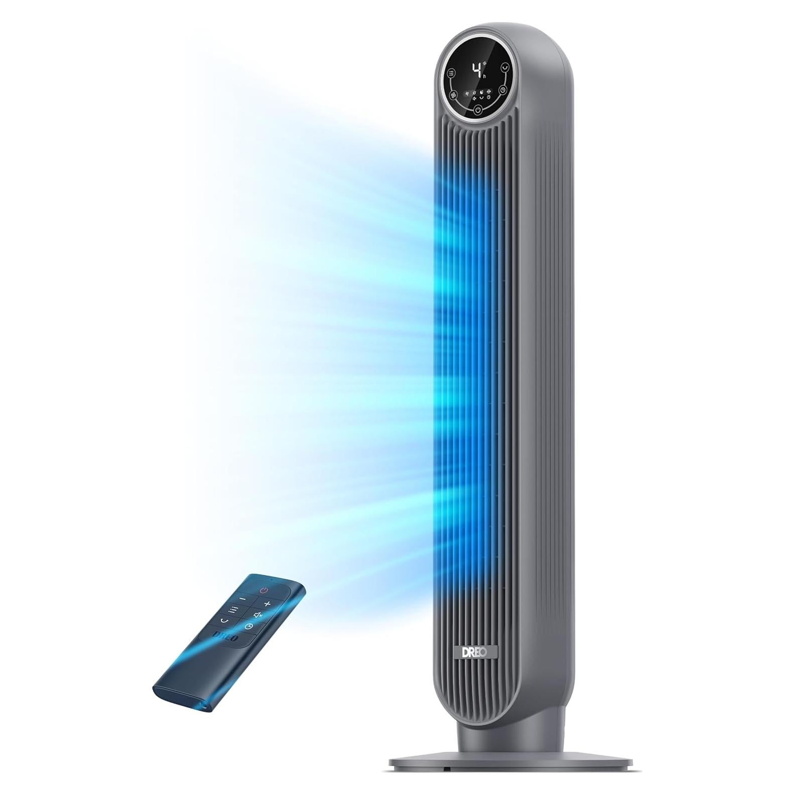 Ventilador de Torre Dreo Nomad One 36" Gris Silencioso