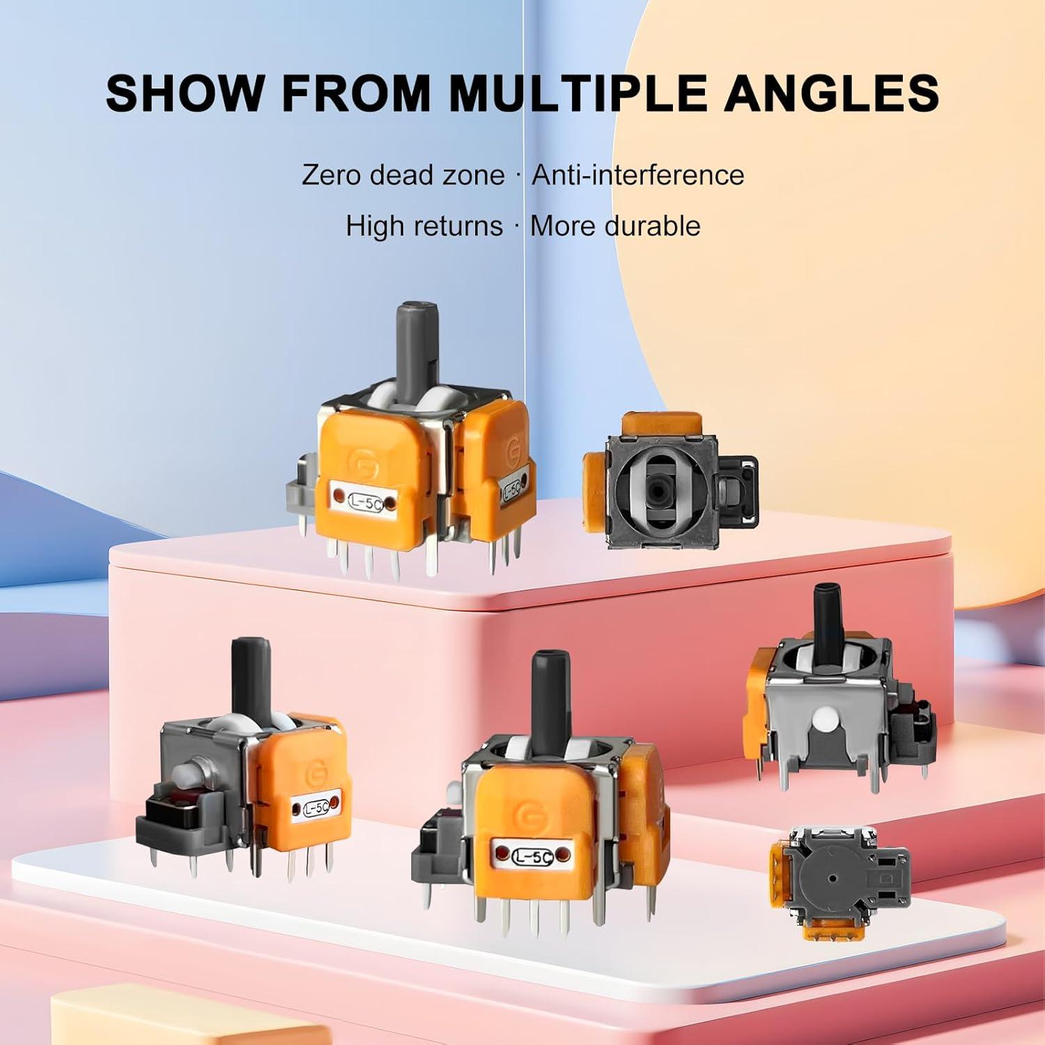 10 Joysticks de Efecto Hall HLRAO para Controlador PS5