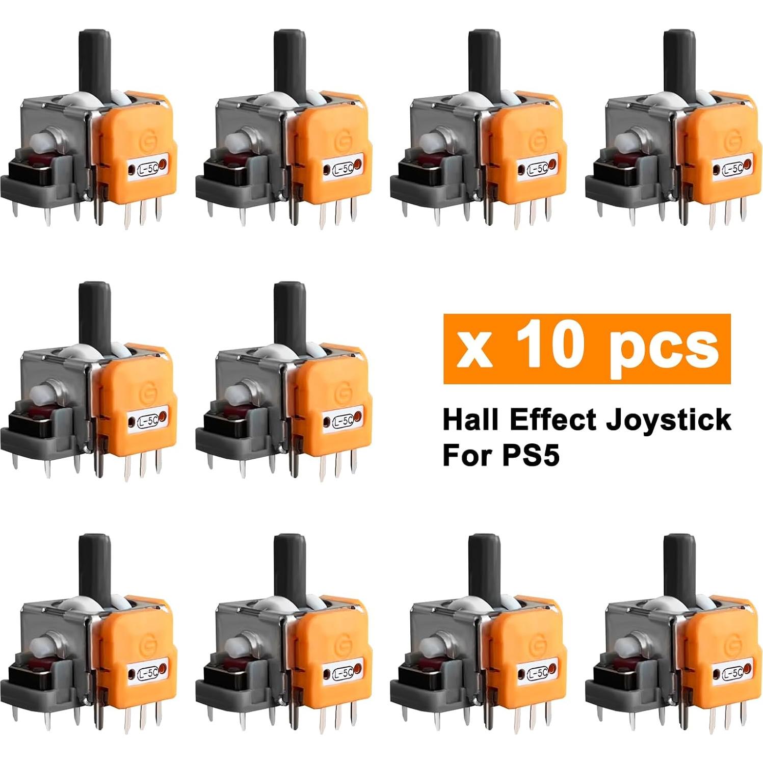 10 Joysticks de Efecto Hall HLRAO para Controlador PS5