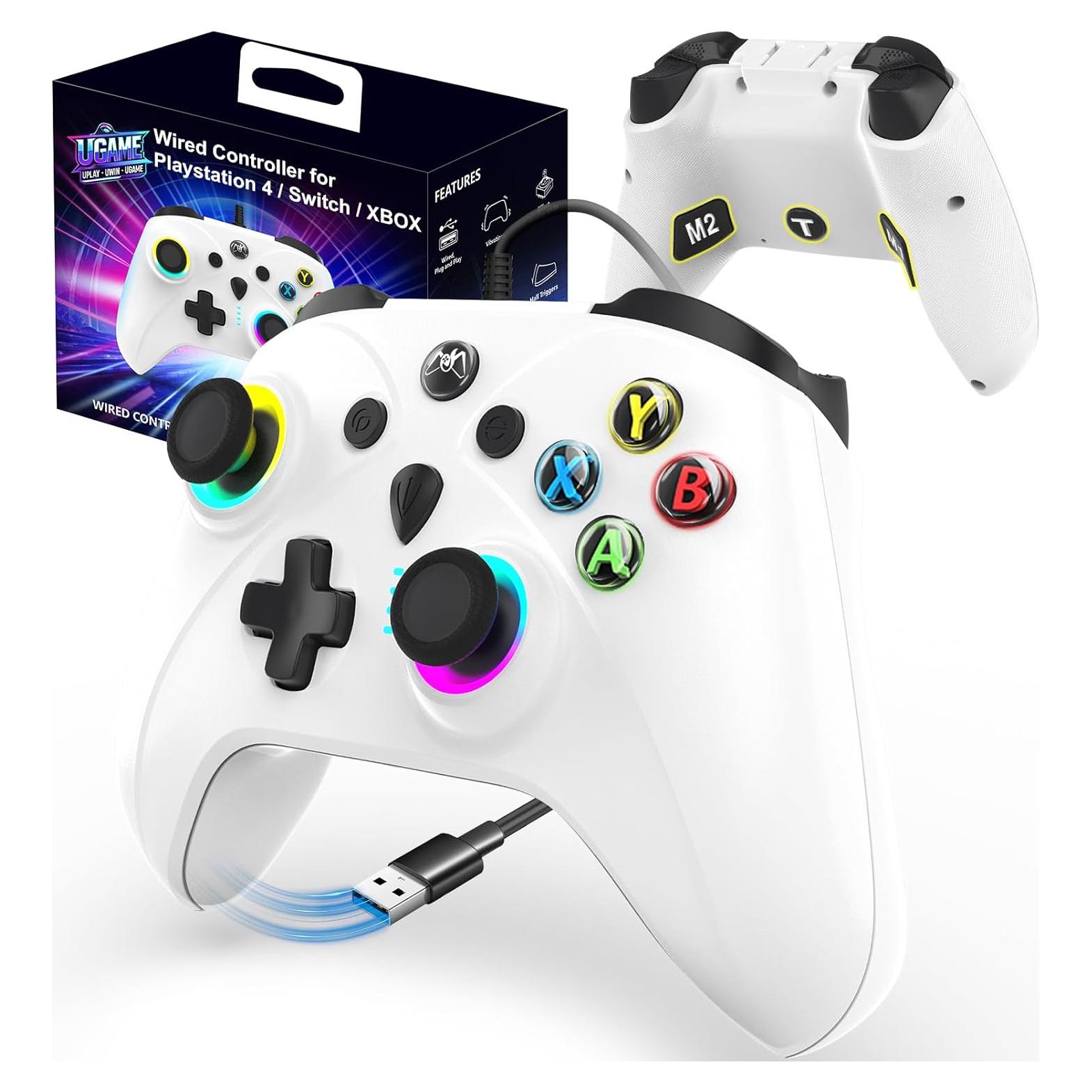 Controlador con cable Ugame Viper para Xbox/PS4/Switch/PC