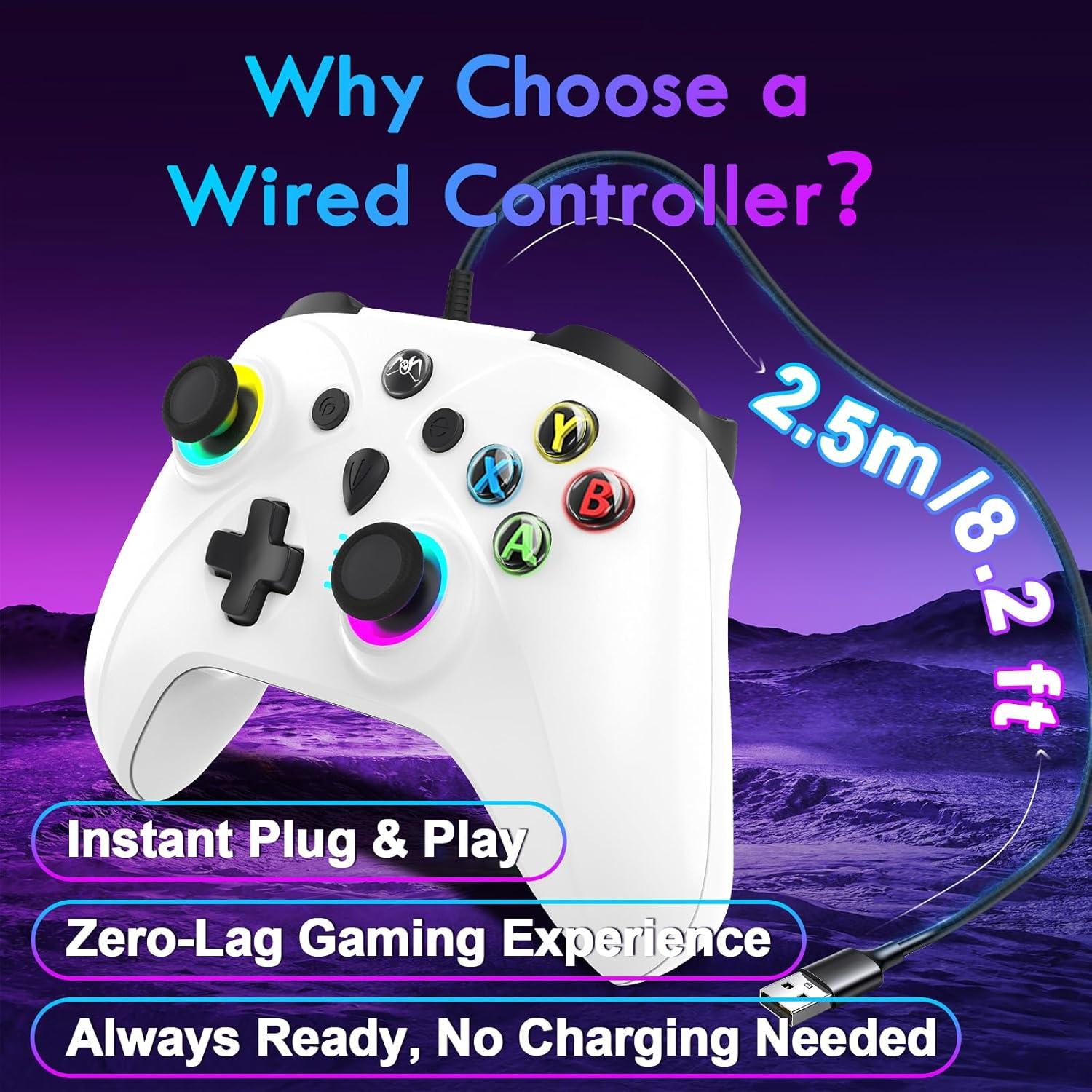 Controlador con cable Ugame Viper para Xbox/PS4/Switch/PC