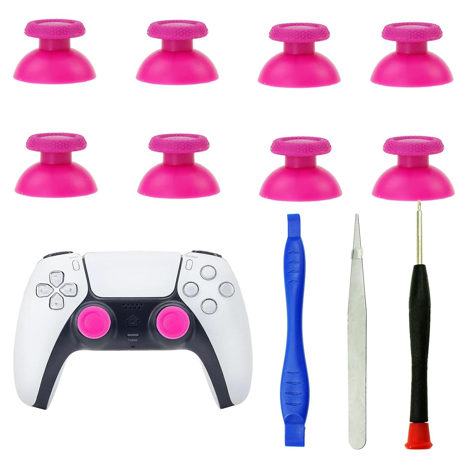 Reemplazo Palanca Analógica Joystick PS5 CDHKOZ 8 Piezas Rosa