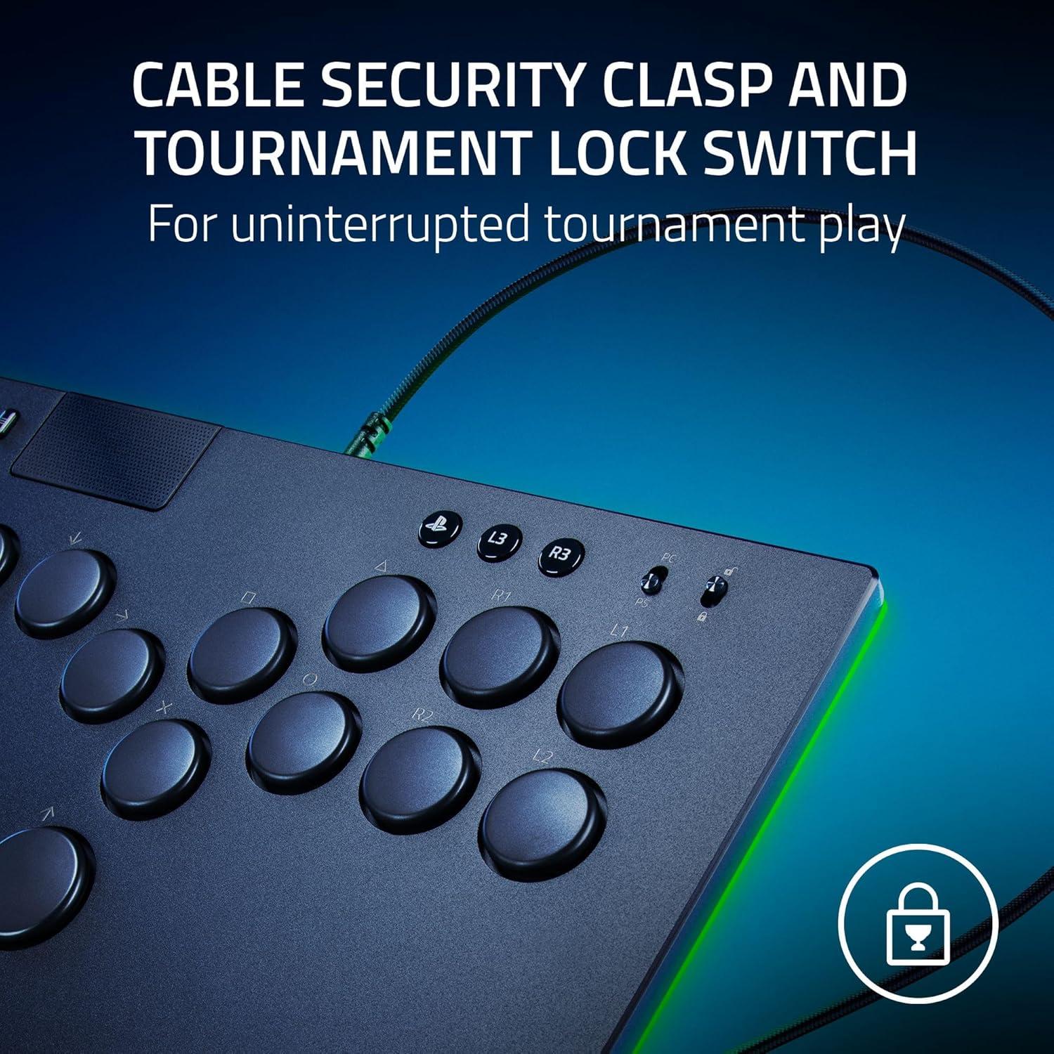 Controlador Arcade Razer Kitsune para PS5 y PC - Óptico RGB