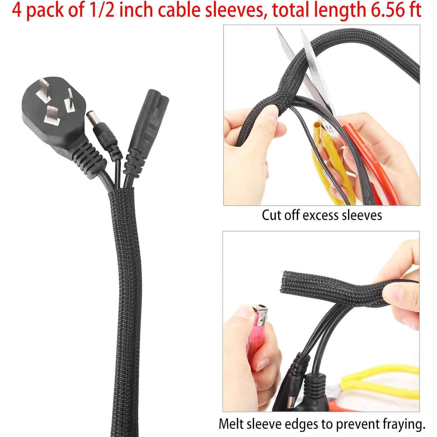 Kit de gestión de cables 604 piezas LoveBB con organizadores