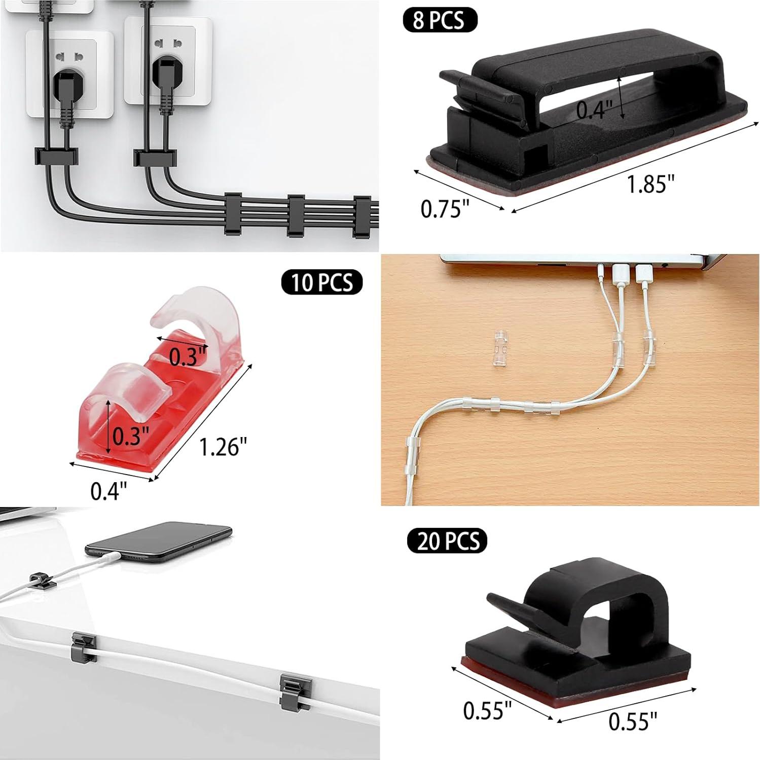 Kit de gestión de cables 604 piezas LoveBB con organizadores