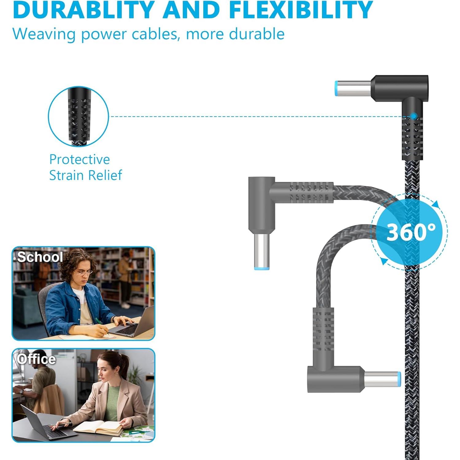 Cargador de Laptop YTech 65W 19.5V 3.33A Punta Azul