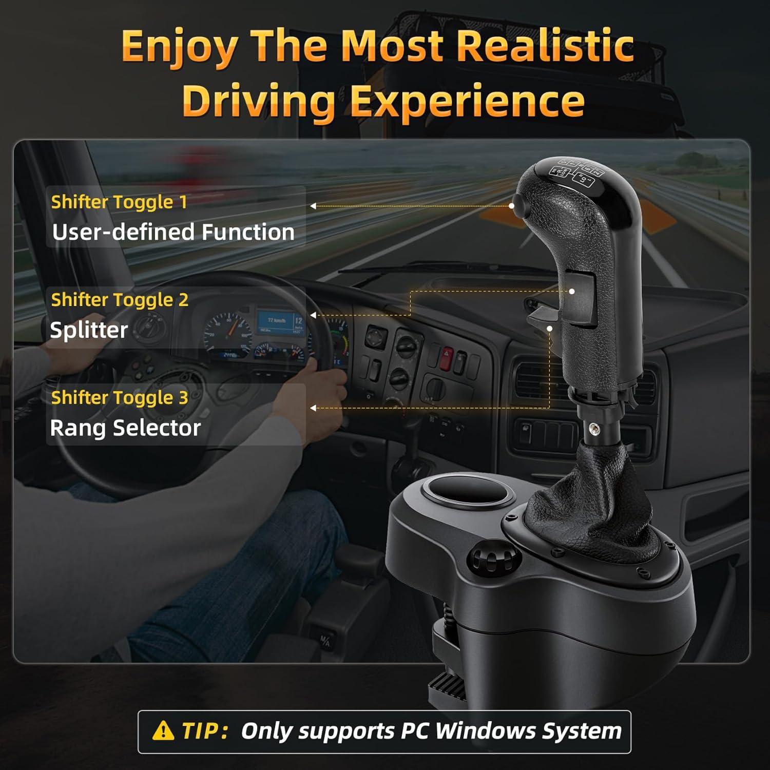 Cambiador USB Besilo para Simuladores de Camiones 18 Velocidades