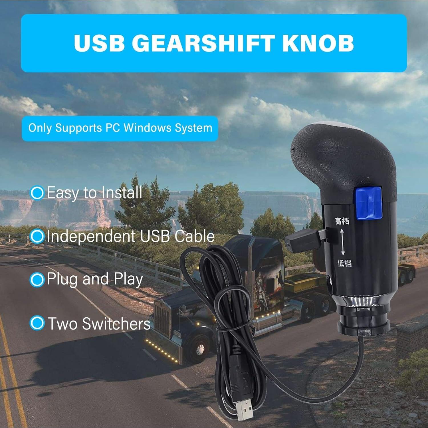 Perilla de Cambio USB Mkbve para Simuladores de Camión