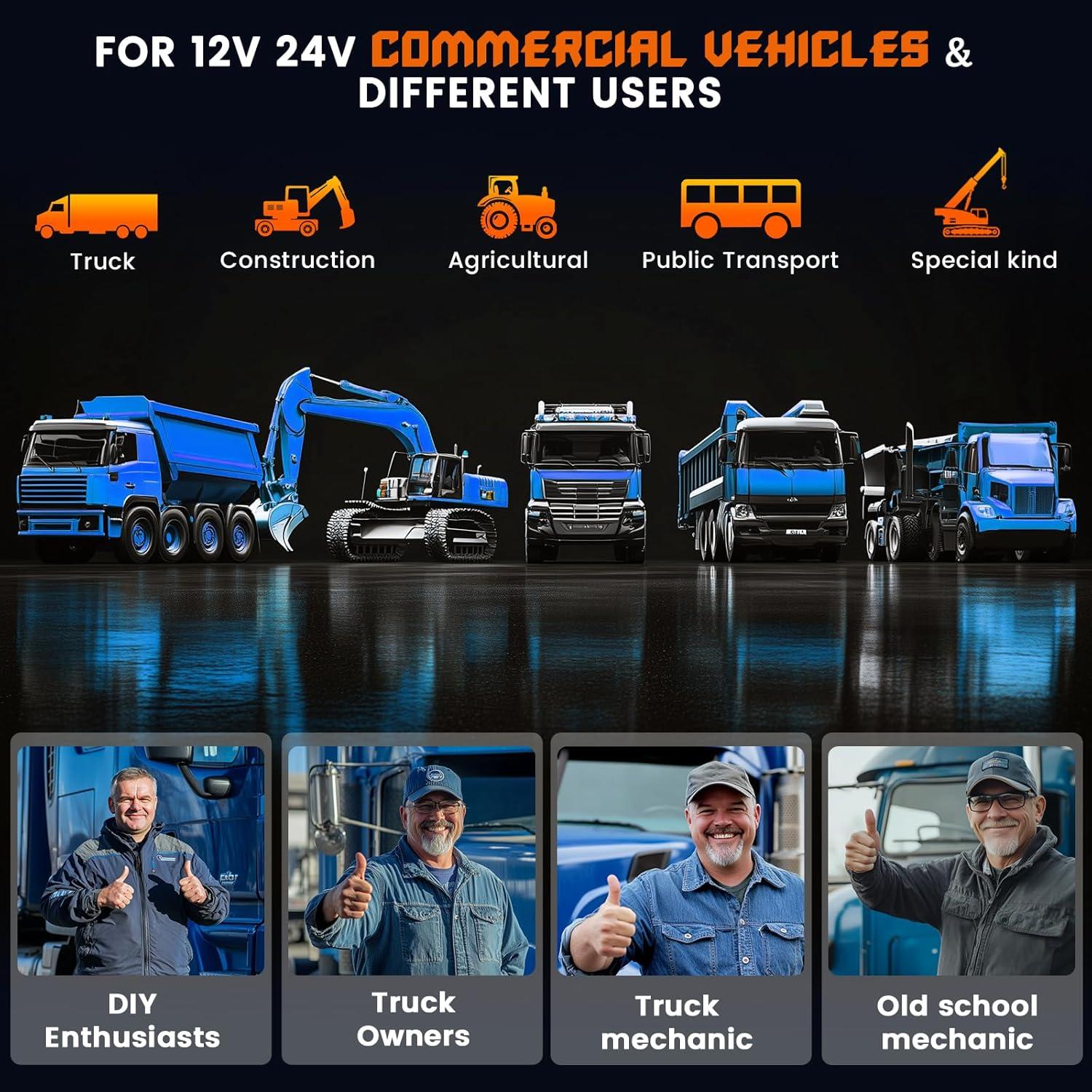 Escáner Diag. ANCEL HD430 para Camiones Diésel, Regeneración DPF