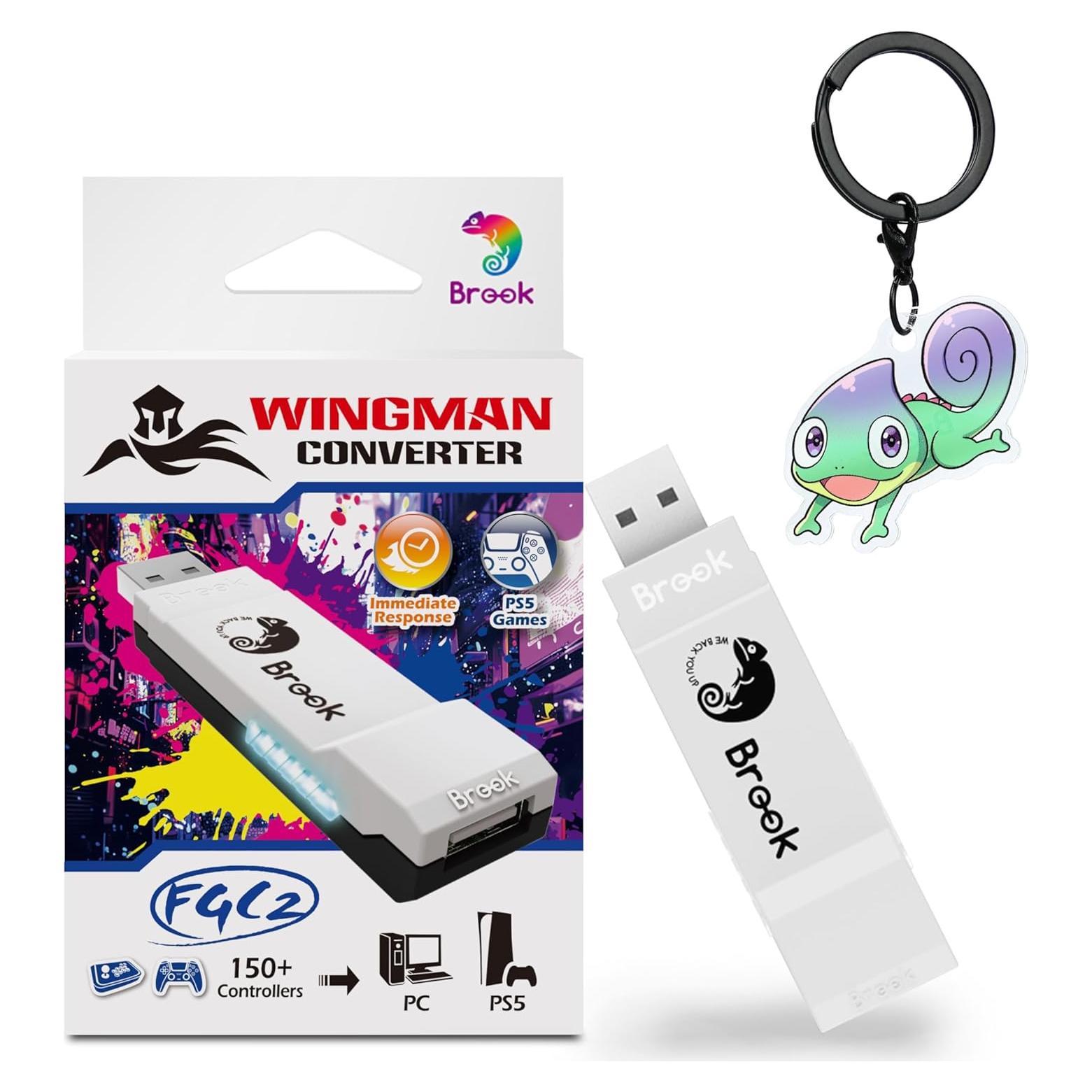 Convertidor Brook Wingman FGC2 para PS5 y PC - Adaptador de Joystick