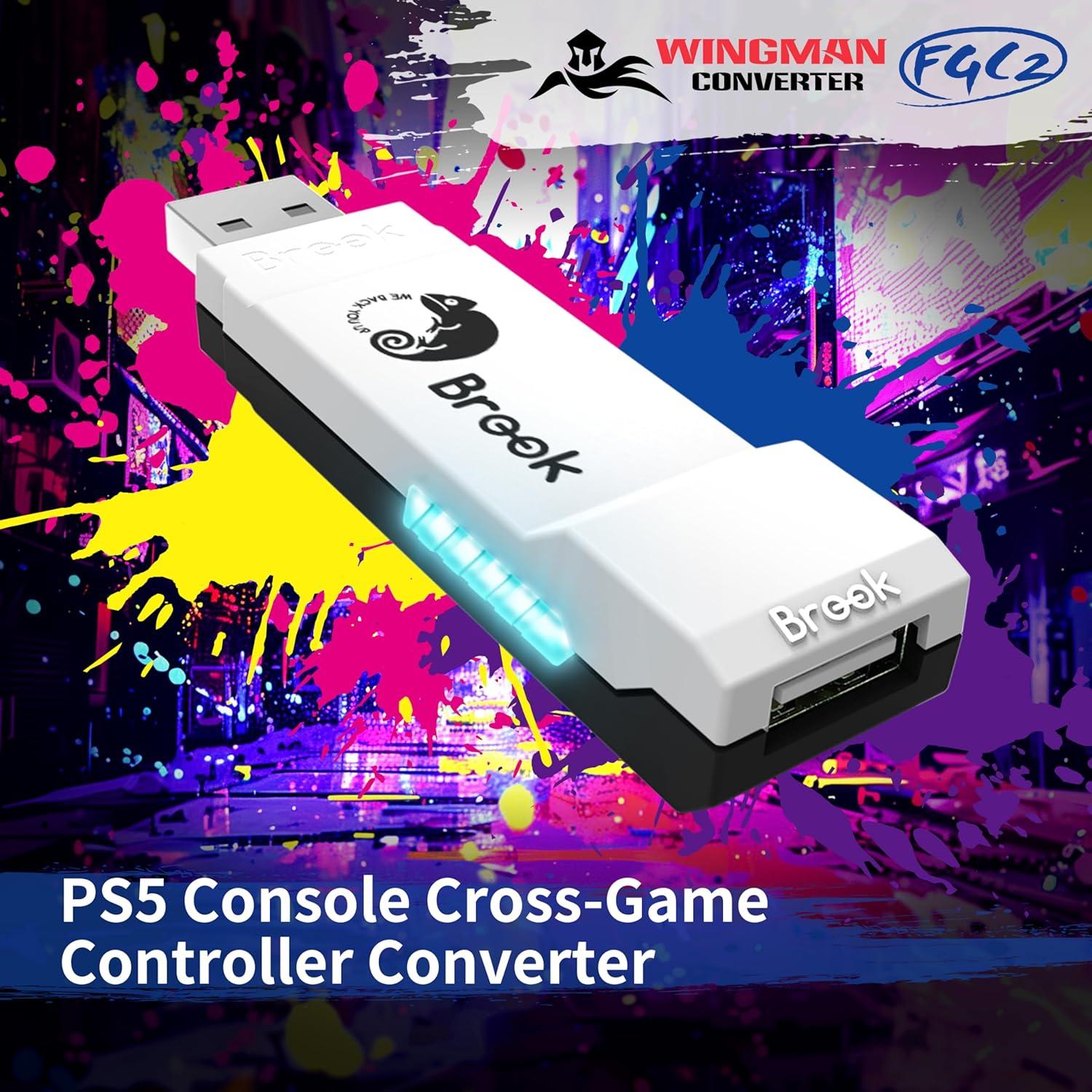 Convertidor Brook Wingman FGC2 para PS5 y PC - Adaptador de Joystick
