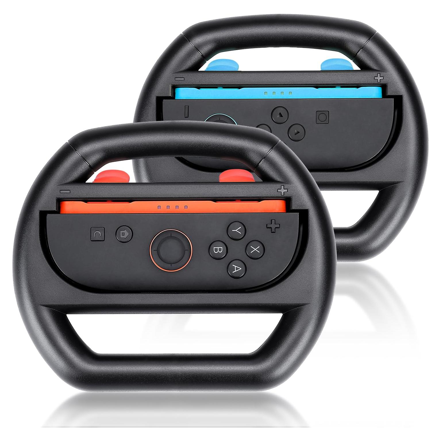 Volante Growalleter para Nintendo Switch 2 - 2 Pcs Negro