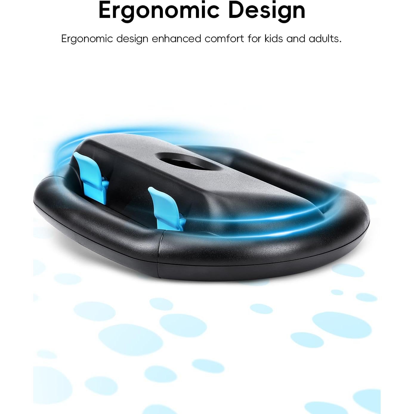 Volante Growalleter para Nintendo Switch 2 - 2 Pcs Negro