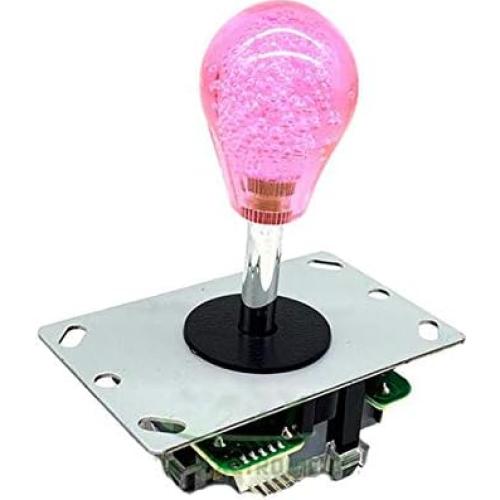 Joystick Arcade Bat Top Arcity 2 Piezas Rosa Transparente