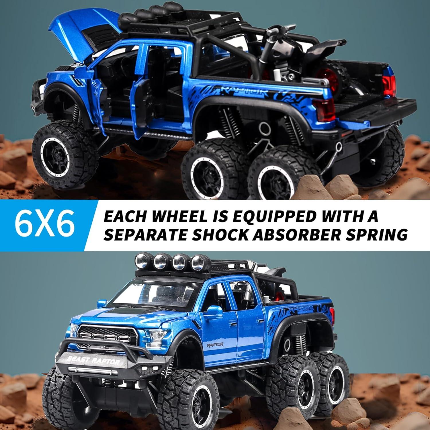 Camión de Juguete Pickup F150 Raptor UXRPTU 1:24 con Luz y Sonido