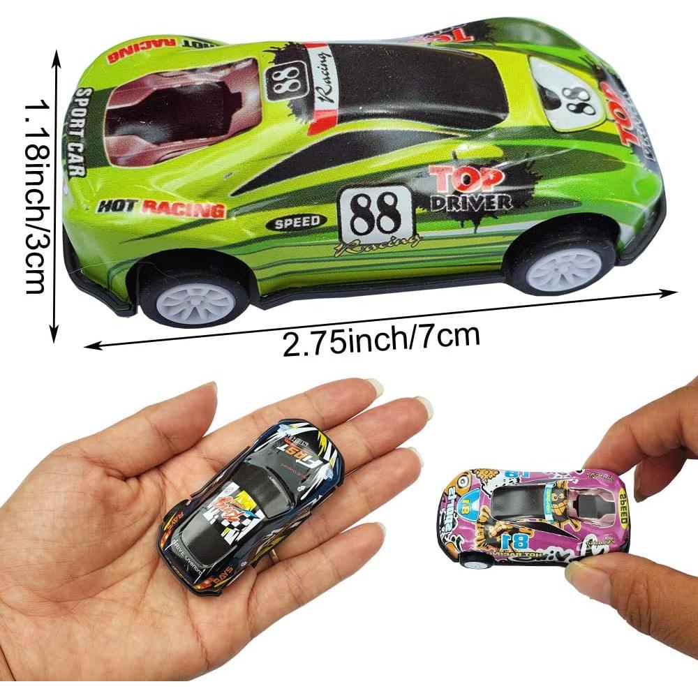 12 Coches de Carreras a Retroceso Himeeu 6.9 cm Juguetes