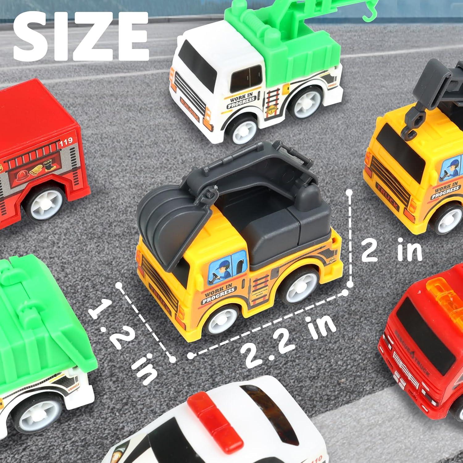 16 Piezas Juguetes de Vehículos de Ciudad DONGTOIZ para Niños