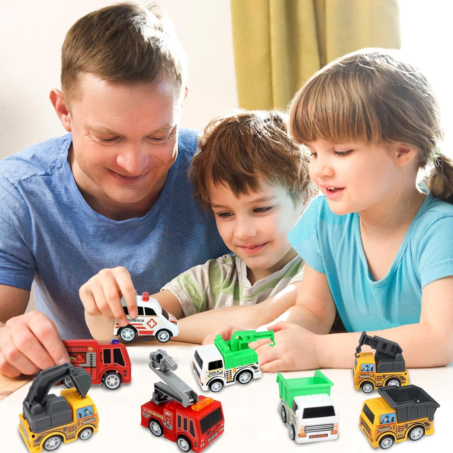 16 Piezas Juguetes de Vehículos de Ciudad DONGTOIZ para Niños