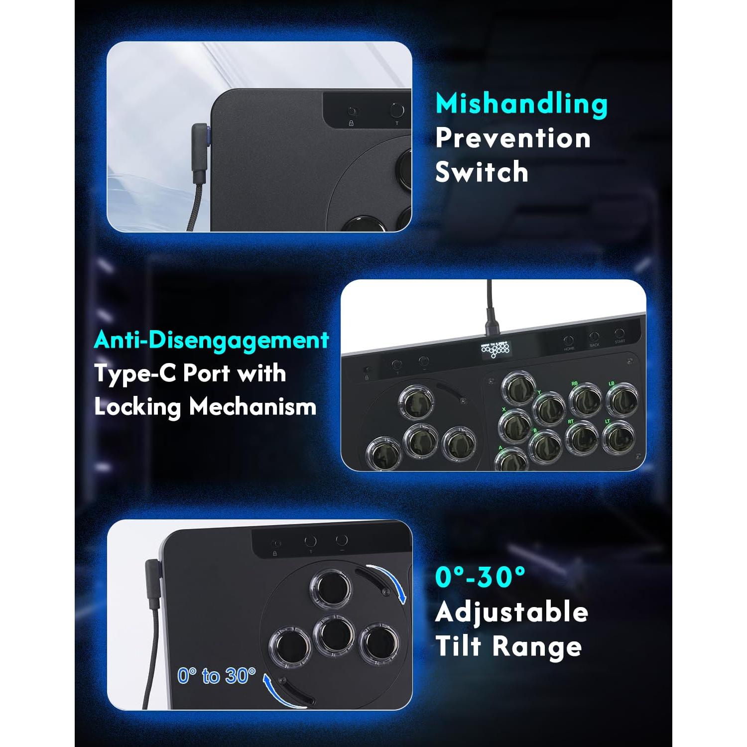 Conjunto de Controladores Arcade Sehawei X1 + Wingman XB 3