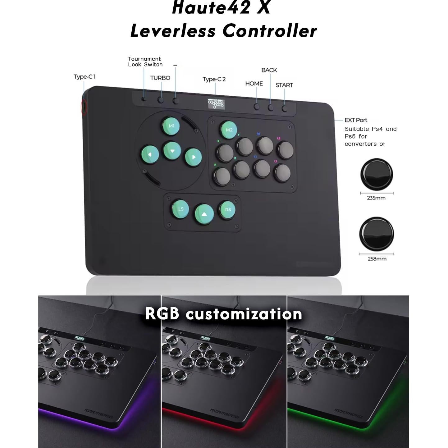 Conjunto de Controladores Arcade Sehawei X1 + Wingman XB 3