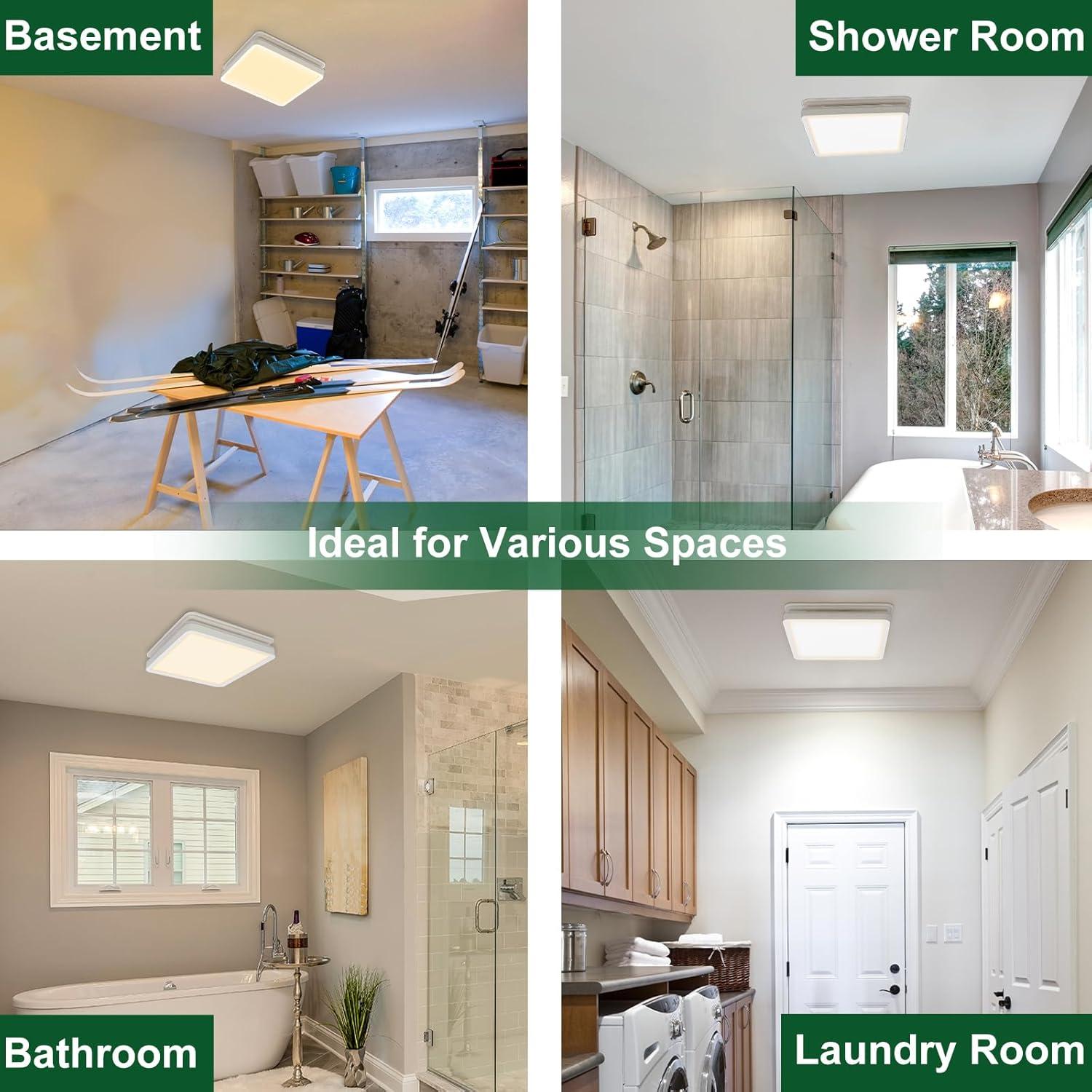 Ventilador Extractor de Baño Akicon 80 CFM con Luz LED