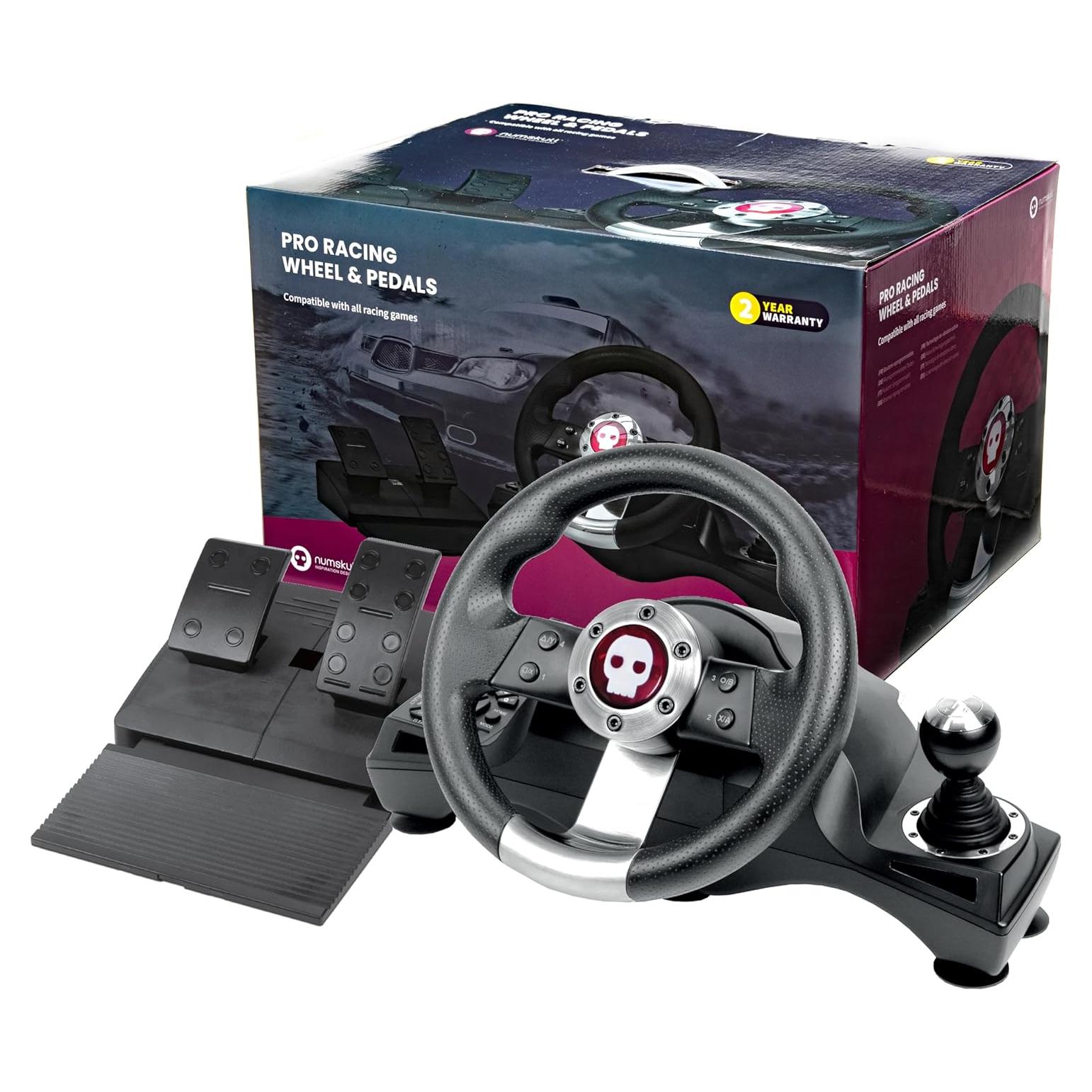 Volante de Carreras Numskull NS3353 con Pedales y Palanca