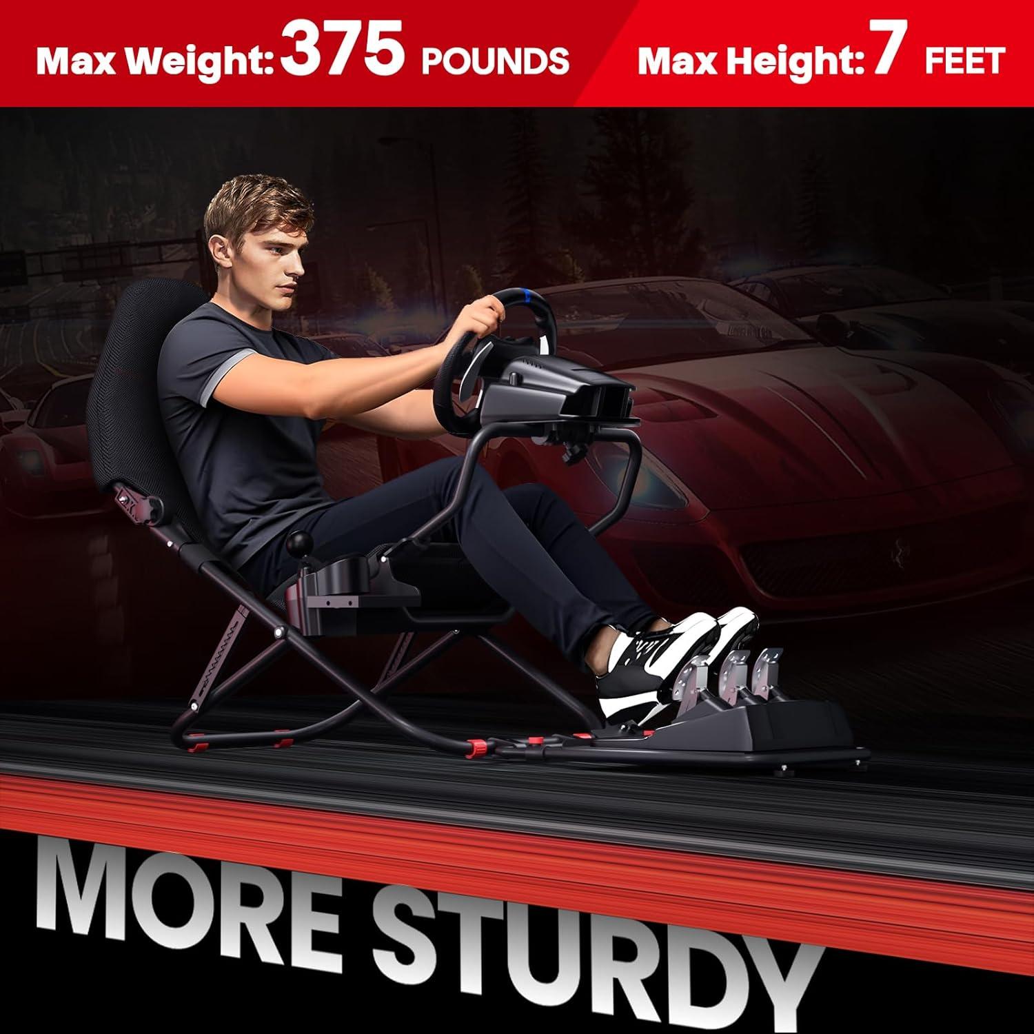 Cockpit de Simulador de Carreras RACGTING Plegable Ajustable