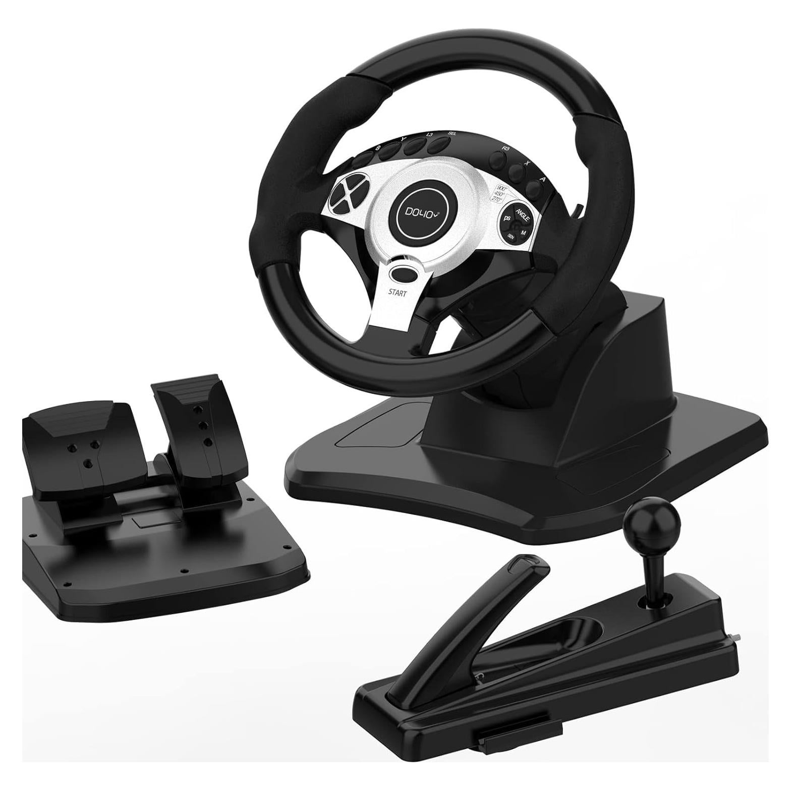 Volante de Carreras DOYO R900 para PC y Consolas - 270/900°