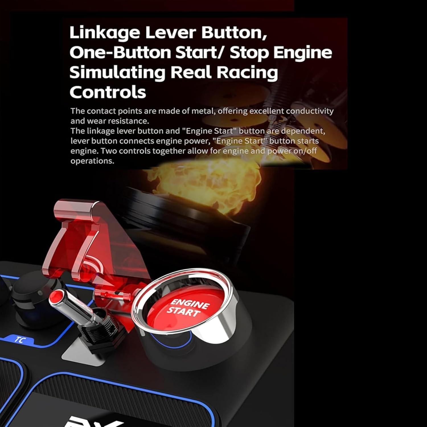 Caja de Botones PXN CB1 para Simulador de Carreras USB