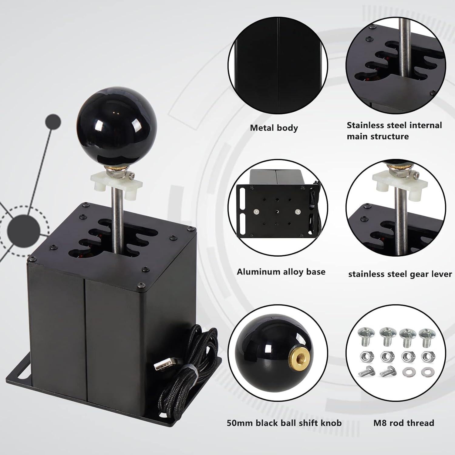 Simulador de Cambio de Marchas Htostar Racing USB para G29 G27 G25