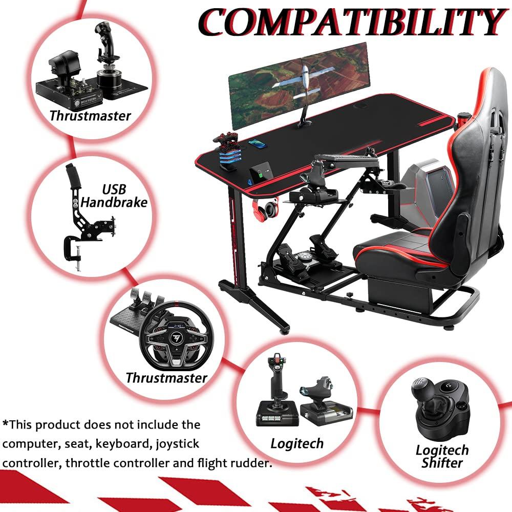 Simulador de Vuelo Racing Cockpit Supllueer Compatible Logitech G29 G920